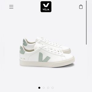 VEJA CAMPO CHROMEFREE LEATHER WHITE MATCHA - US Women’s 6